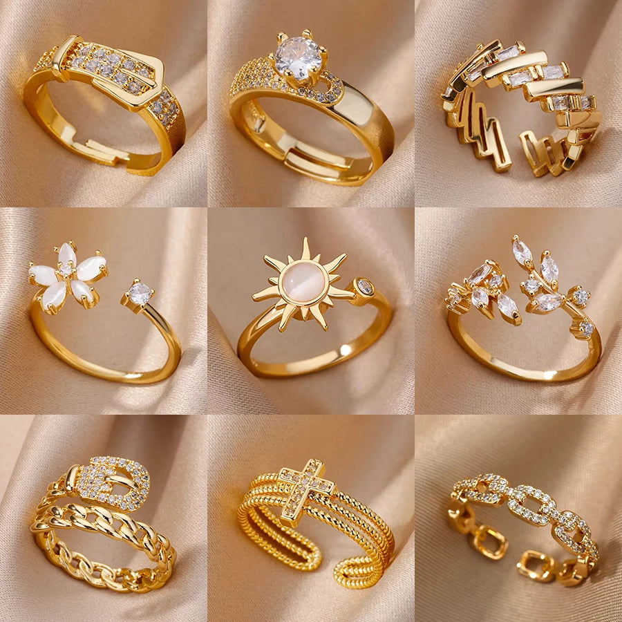 Colección de Anillos Dorados