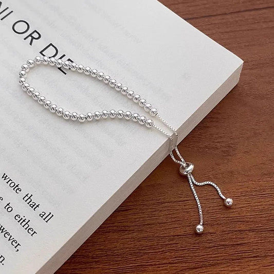 Pulsera Esfera de Plata Minimalista