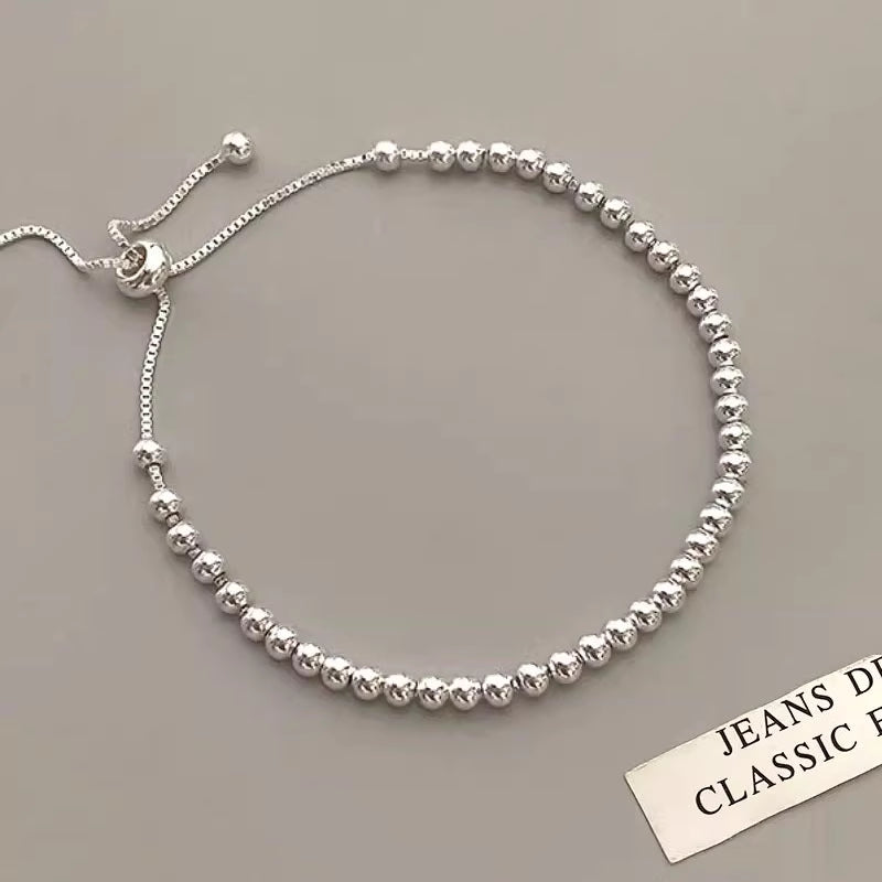 Pulsera Esfera de Plata Minimalista